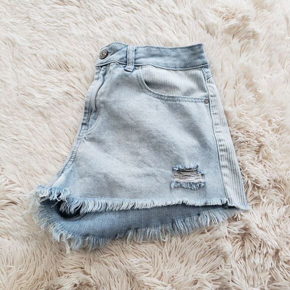 REWASH distressed frayed hem cutoff shorts size 11 - Picture 3 of 12